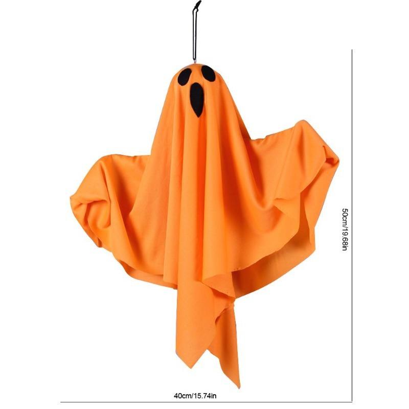1-3Pcs Halloween Hanging LED Ghost Lights, Spooky Cute Ghost Ornaments, Indoor Bedroom Wall Decor, Outdoor Party Decorations