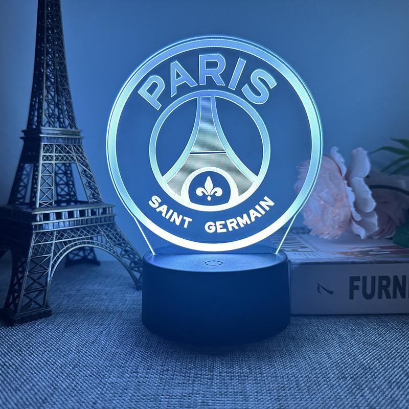 Night Led 3d Light Football Desk Lamp Illuminating Lights 7 Color Remote Gift