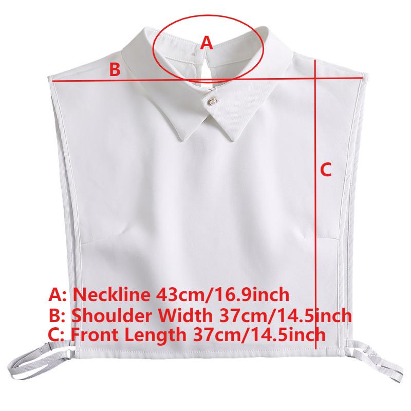 New Lapel Fake Collar Vintage Detachable Shirt Collar for Women Blouse Sweater False Collar Removable Neckwear Ties