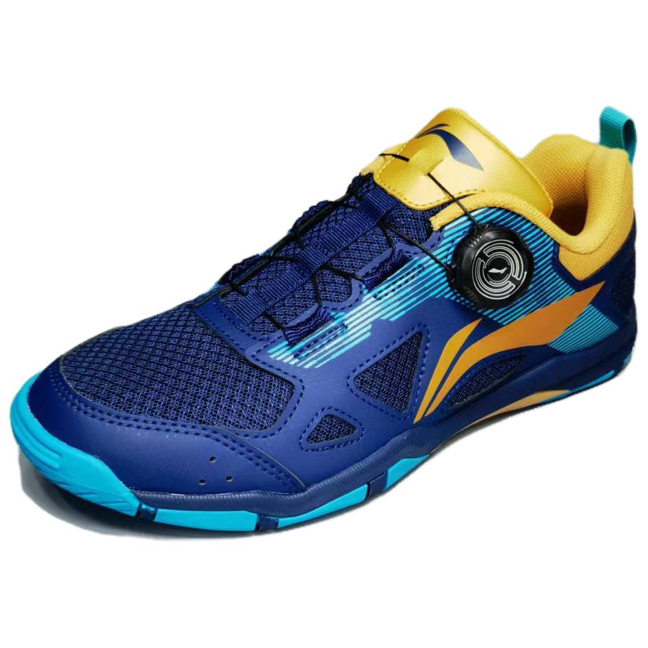 Li-Ning Versatile Simple Durable Breathable Functional Training Low-Top Table Tennis Shoes Unisex Shoes Ancient-Method-Gold-Lake-Blue APPV017-1