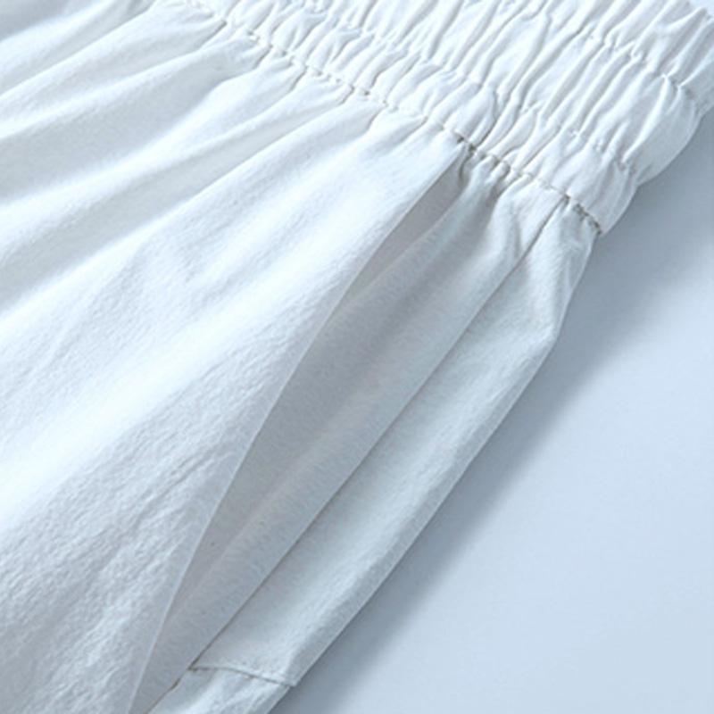 Женские модные повседневные однотонные универсальные спортивные штаны свободного кроя — фото 13