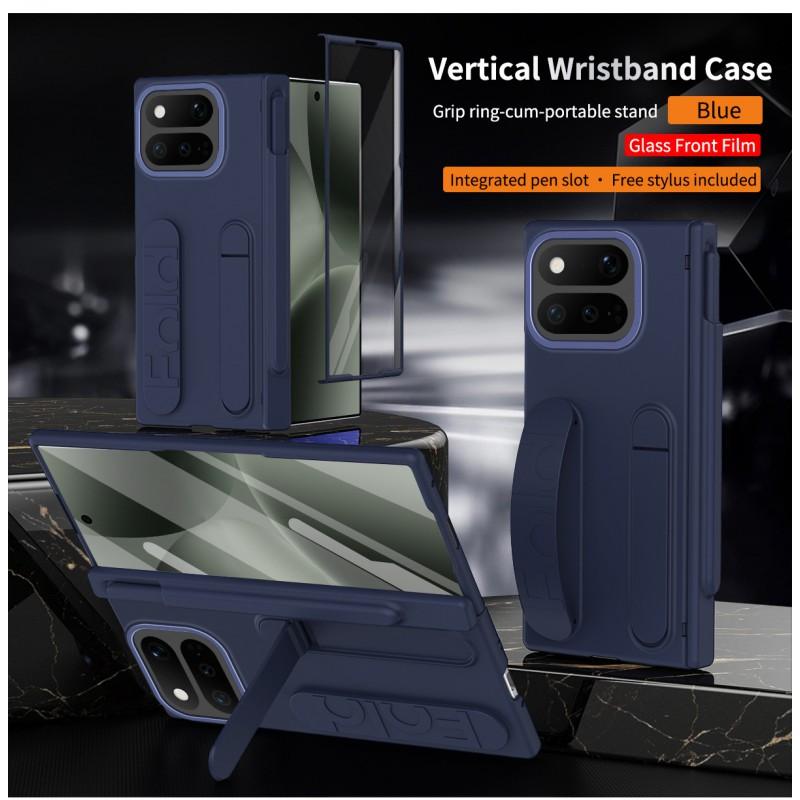 Full Coverage Shockproof Case With Pen Slot Wrist Strap Google Pixel 11 Pro 10 9 PC Material Foldable Design