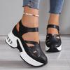 Lässige Synthetik-Sandalen mit atmungsaktivem Cut-Out-Design und dicker Luftpolstersohle
