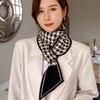 Korean-Style Houndstooth Plaid Scarf for Women - Warm, Stylish, Versatile Autumn/Winter Neck Wrap