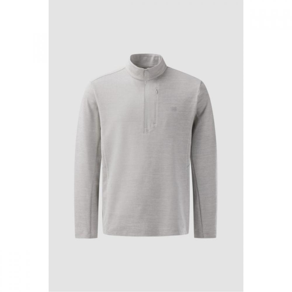 

Kolon SporTS Men S Melange Zip Up T ShirT jwTbS25141gri light gray/100