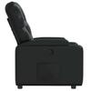 Recliner Chair Black Faux Leather