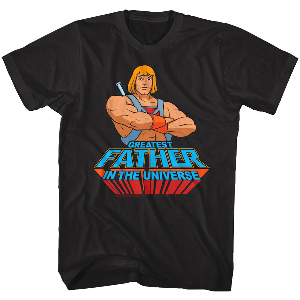 Masters of the Universe Greatest Father Men T Shirt He-Man Prince Adam Eternia S