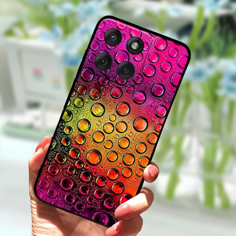 Weiche Hülle für Motorola Edge 60 Fusion Silikon TPU Schwarze Handyhülle für Moto Edge60 Fusion 5G Mode Luxus Stoßfester Bumper
