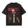 Washed T Shirts DMC Devil May Cry Demon Brothers TShirts Harajuku Streetwear  Cotton Graphic Tops Tops Tees Men Women