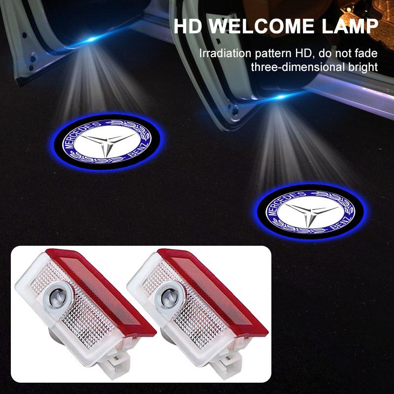 2025 Hot HD LED Car Door Welcome Light Laser Projector For Mercedes-Benz C550 C180 C200 C220 C230 C250 C280 C300 C350 C63 AMG W2