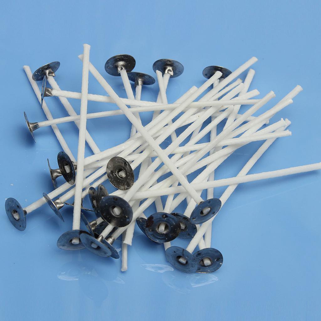 100mm Long. 10 Wickworx Pre Waxed Wicks For Candle Making Teacup Candles ECO10 100mm Long. 10 Wickworx Pre Waxed Wicks For Candle Making Teacup Candles ECO10
