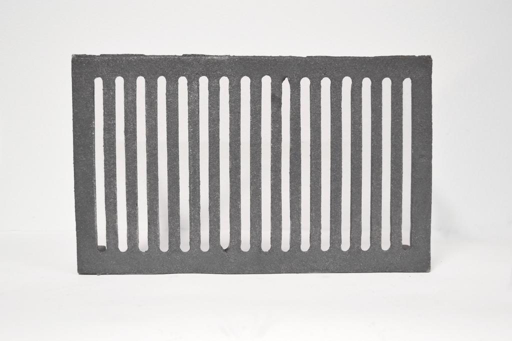 Ca145 - 39 X 23,5 Cm - Grătar din Fontă pe Picioare pentru Șemineu, Grătar
