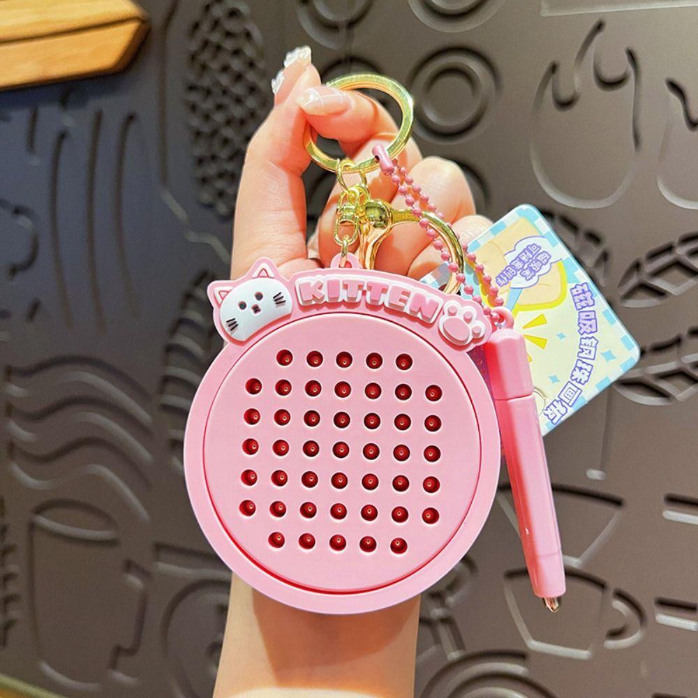 

Расслабляющая игрушка Магнитная доска для рисования Брелок Котенок Креативный кулон в виде кошки Мини Забавный брелок для взрослых розовый