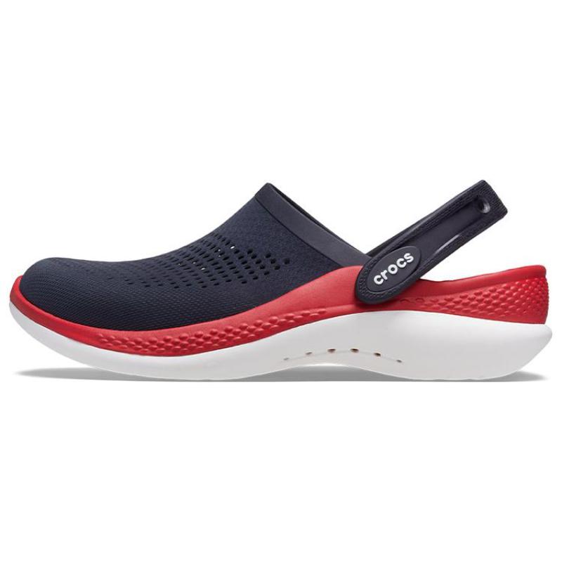 Crocs LiteRide 360 Light and Comfortable Non-Slip Clogs Unisex Deep Blue Chili Red