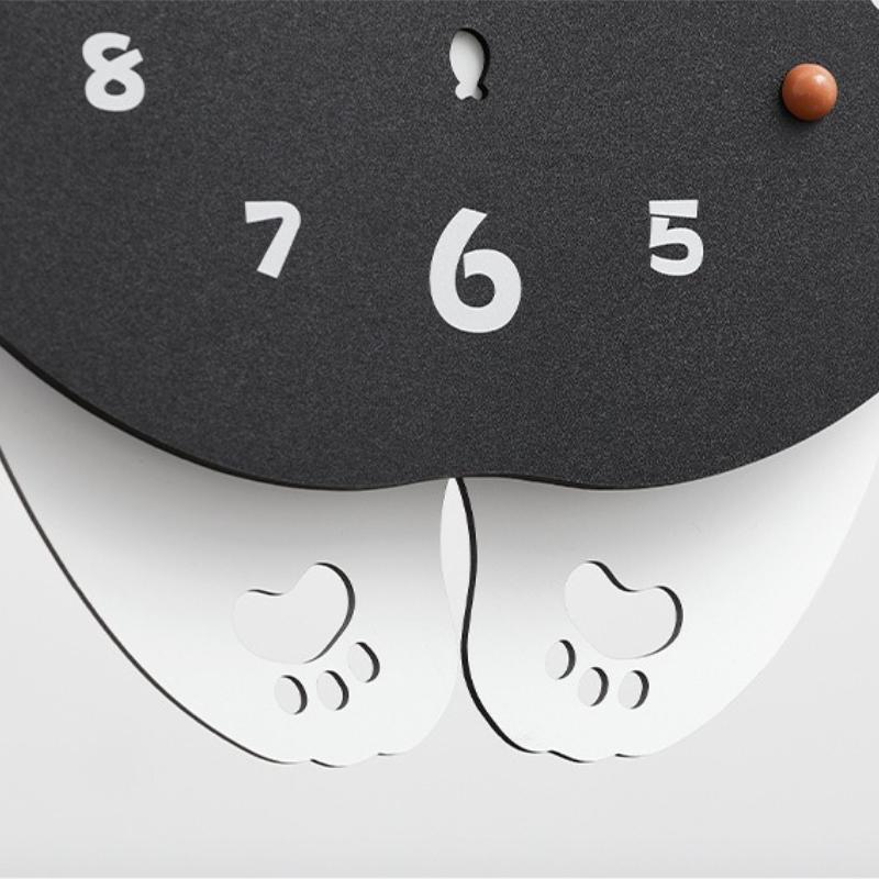 Modern Animal Pendulum Clock Art Creative Cartoon Wall Clock Elegant Stylish Watch House Home Bedroom Decoration Accessories