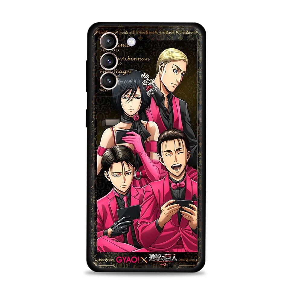 

Чехол для Samsung s20 fe Galaxy s21 ultra s22 s10 s20 plus s22ultra Note 20ultra 10plus Funda Titans Attack, полное платье Samsung Note 10 plus