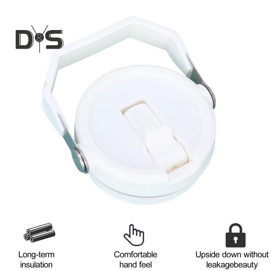 Náhradní víčko na 30oz tumbler s výklopnou slámkou, prachotěsnou zátkou, gumovým kroužkem odolným proti rozlití, slámkou, opakovaně použitelným víčkem na kelímek