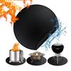 Ohnivzdorná podložka pod ohniště pro kamna, gril, tepelná podložka, kulatá, čtvercová, 3vrstvé ohnivzdorné podložky na stůl pro venkovní grilování, horkovzdušnou fritézu, grilovací podložky