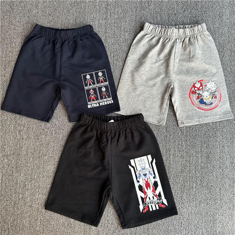 

Ultraman Series Kids Elastic Terry Shorts - Japanese Anime Style Summer Wear 140 cm