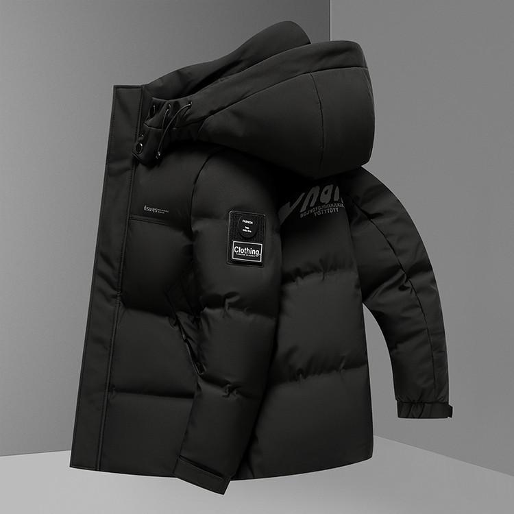 2025 Herren Winter Verdickte Daunen-Pufferjacke – Warm, Lässig, Modisch Kälteschutz