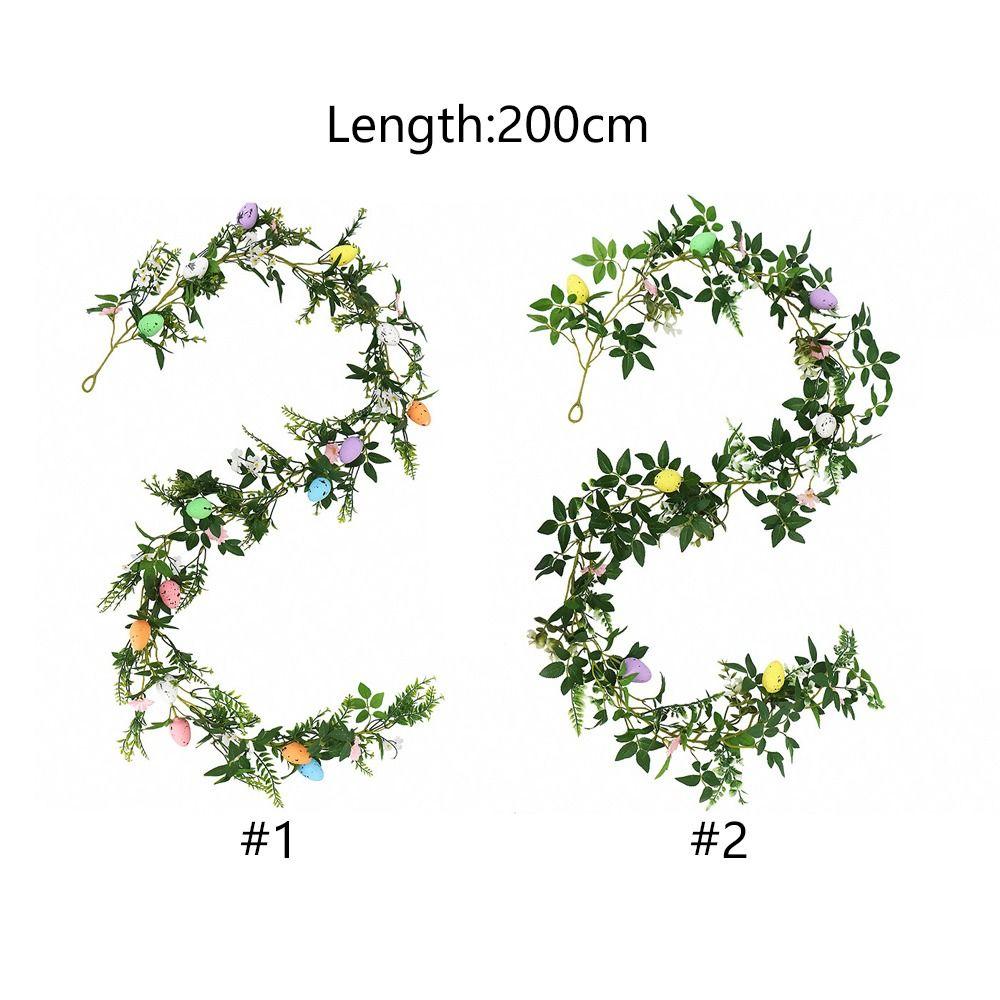 Colorful Spring Eggs Garland Real Touch Simulation Eggs Pendants Front Door Porch