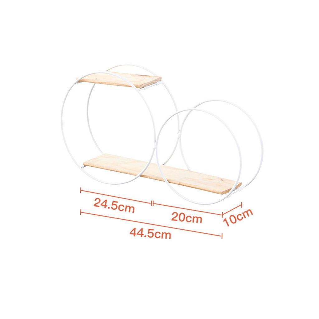Runde Wandregale aus Metall, an der Wand montiertes Blumenregal aus Metall für Topfpflanzen, Präsentationsregal für Bürodekoration, Wohnzimmer, Schlafzimmer