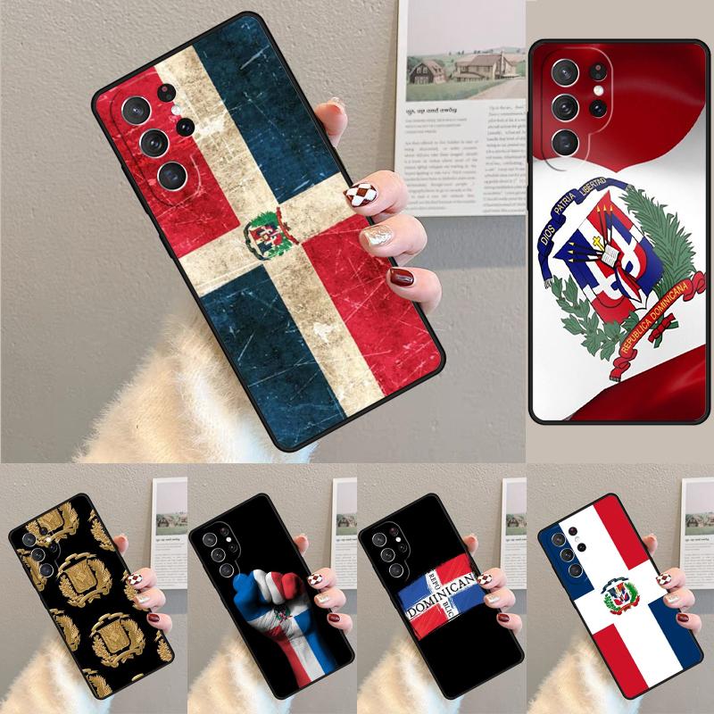 Dominican Republic Flag Phone Case Cover For Samsung Galaxy S24 S25 Ultra S21 S22 Ultra S10E Note 10 Plus Note 20 FE S23