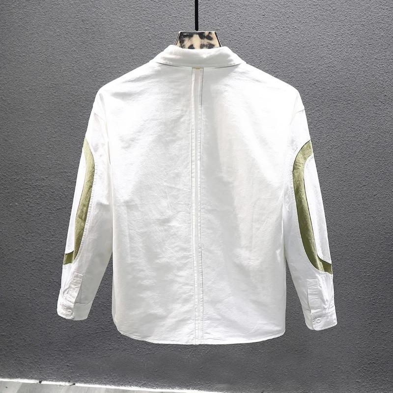 Japanese Retro Long-sleeved Shirt Men's Trendy Brand Spring Autumn New Loose Casual Shirt Jacket