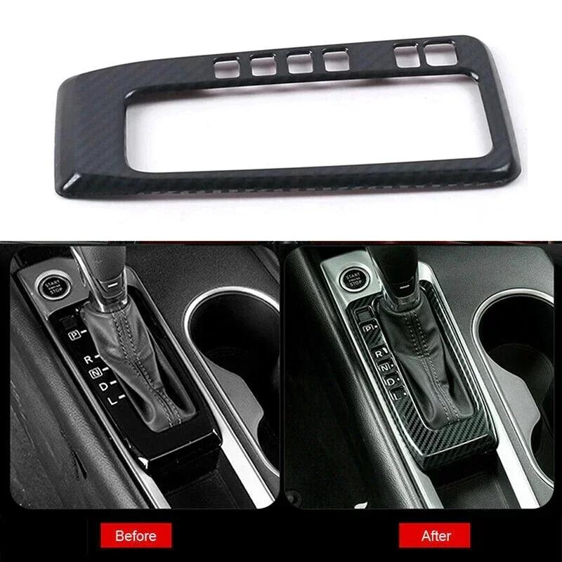 Car Interior Styling for Nissan Altima 2019-2021 Gear Shift Center Panel Cover Trim Mouldings Carbon Fiber Look Accessories