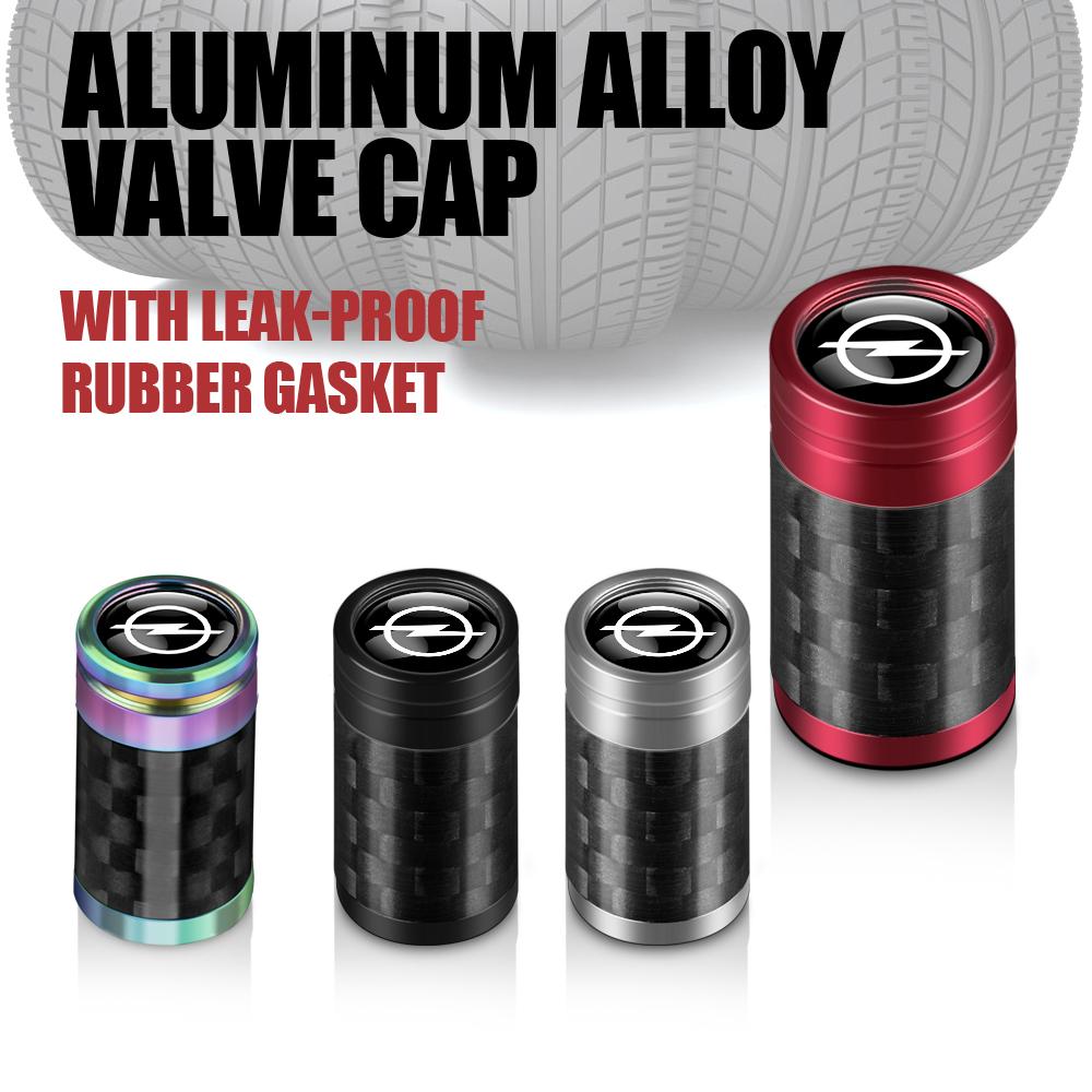 4Pcs Car Tire Valve Covers Anti-Leak Valves Decorative Accessories for Opel Astra Insoia Zafira Vectra Corsa Mokka Vivaro Meriva