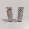 Pack Of 10 Acrylic Earring Display Stands Elegant White Jewelry Organizers Ear Accessories Rack for Home Or Retail Use