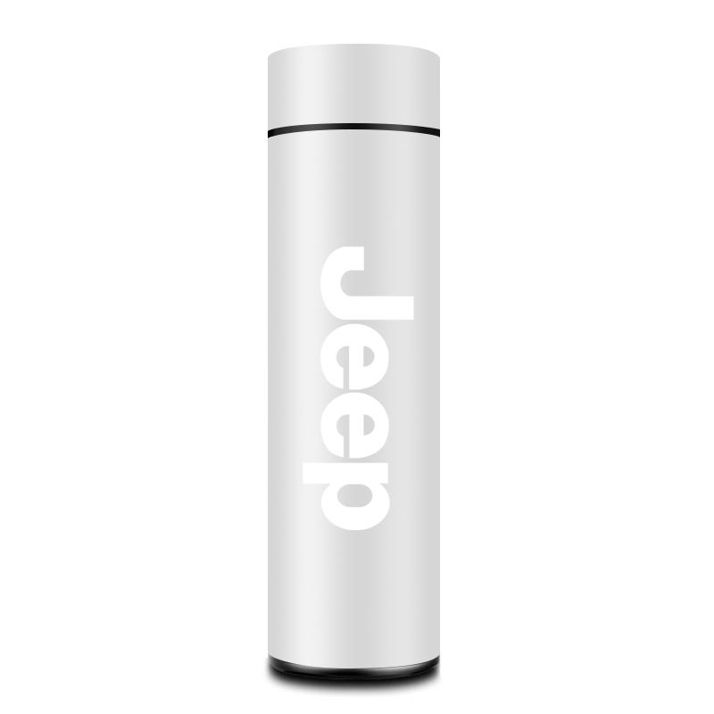 Držáky na nápoje do auta Nerezová termoska LED Inteligentní hrnek s teplotou Pro Jeep Grand Cherokee Wrangler Gladiator Compas