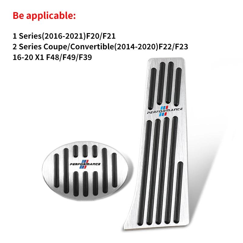 New Car Brake Foot Rest Pedal Cover Alloy Rubber Gas Pedal Protector For BMW X3 X5 M5 M3 E46 E90 E60 F10 E39 F30 E36 G30 E8