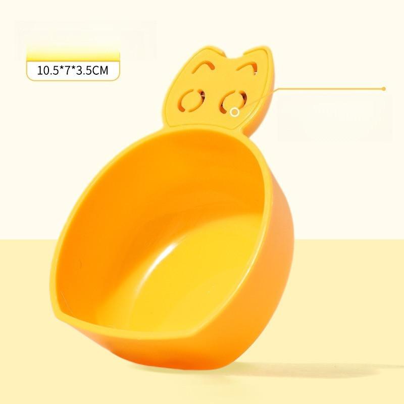 

Ложка для корму для котів та собак 60г Мірна чашка для корму для домашніх тварин Птахів та кроликів Ложка-дозатор для корму Можна мити в посудомийній машині жовтий