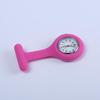 Korean Style Silicone Nurse Clip-on Pocket Watch: Cute, Simple, Waterproof Brooch for Female Students and Doctors.