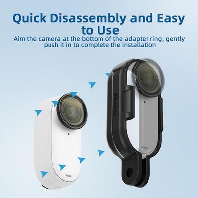 Ochranný rámeček pouzdra pro Insta360 GO 3/3S Thumb 360 Protect Screw Long Housing Mount Go3 K9G2