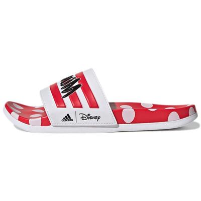 Disney x Adilette Comfort Slide Minnie Mouse Damen Sneaker Weiß Wolkenweiß Ray-Rot GW1060