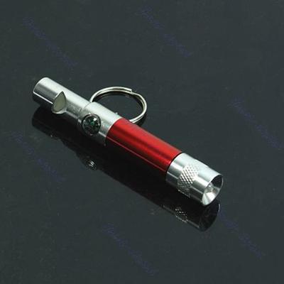 Quality Torch Outdoor Hiking Tool Light Climbing Keyring Portable 3-In-1 Flashlight Compass Whistle