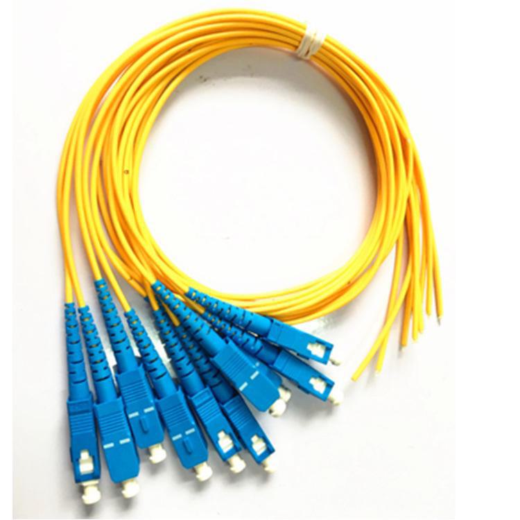 

Single-Mode SC-LC-ST-FC Fiber Optic Patch Cord, 3m or 10m, SC Pigtail with Square Head SC single-ended pigtail (large), 1M