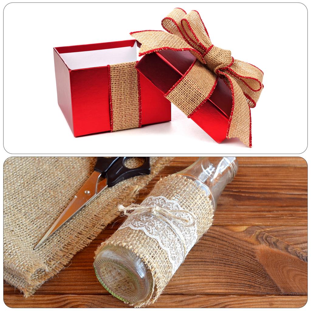 1/2pcs Polyester Gingham Ribbon Wired Edge Ribbon for Christmas Decoration Wrapping 2.36 Inch Wide 6.56 Yards