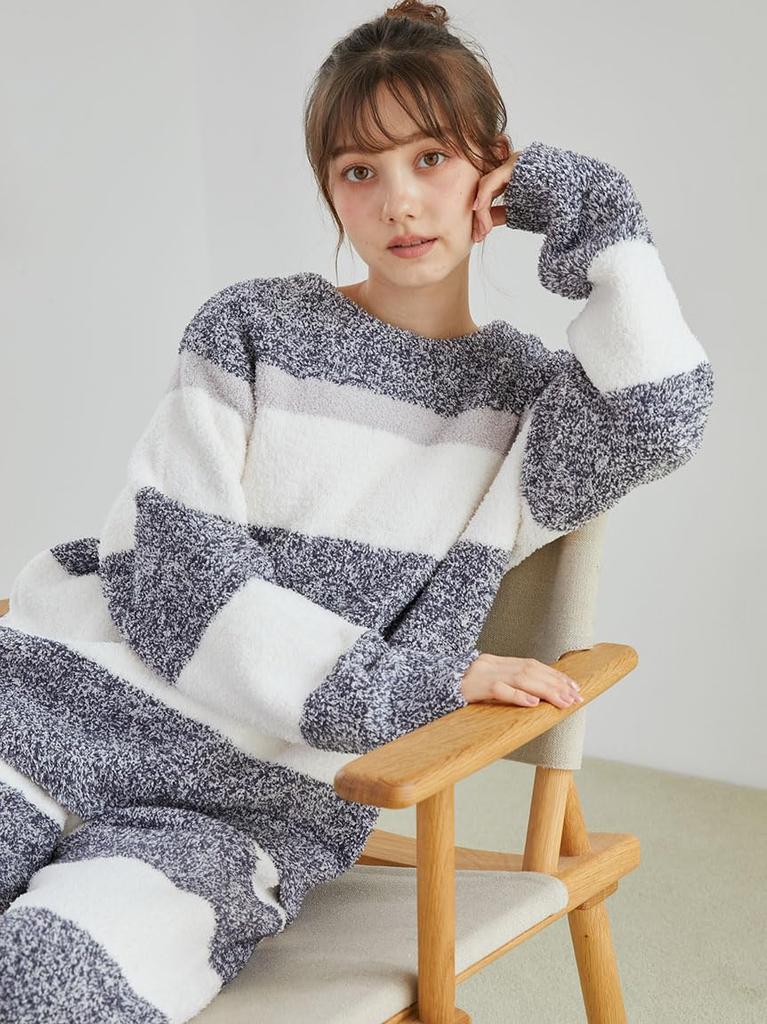 Gelato Pique Powder Melange Border Pullover PWNT245038PNKF