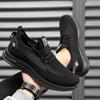 Men's Flyknit Sports Shoes Casual Mesh Breathable Single Shoes Lace Up Sneaker Running Shoes 39-44