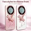 KADEM Case For Honor X40 5G/X9a 5G/Magic5 Lite 5G Dragonfly Kickstand TPU Flowers Glitter Phone Cover