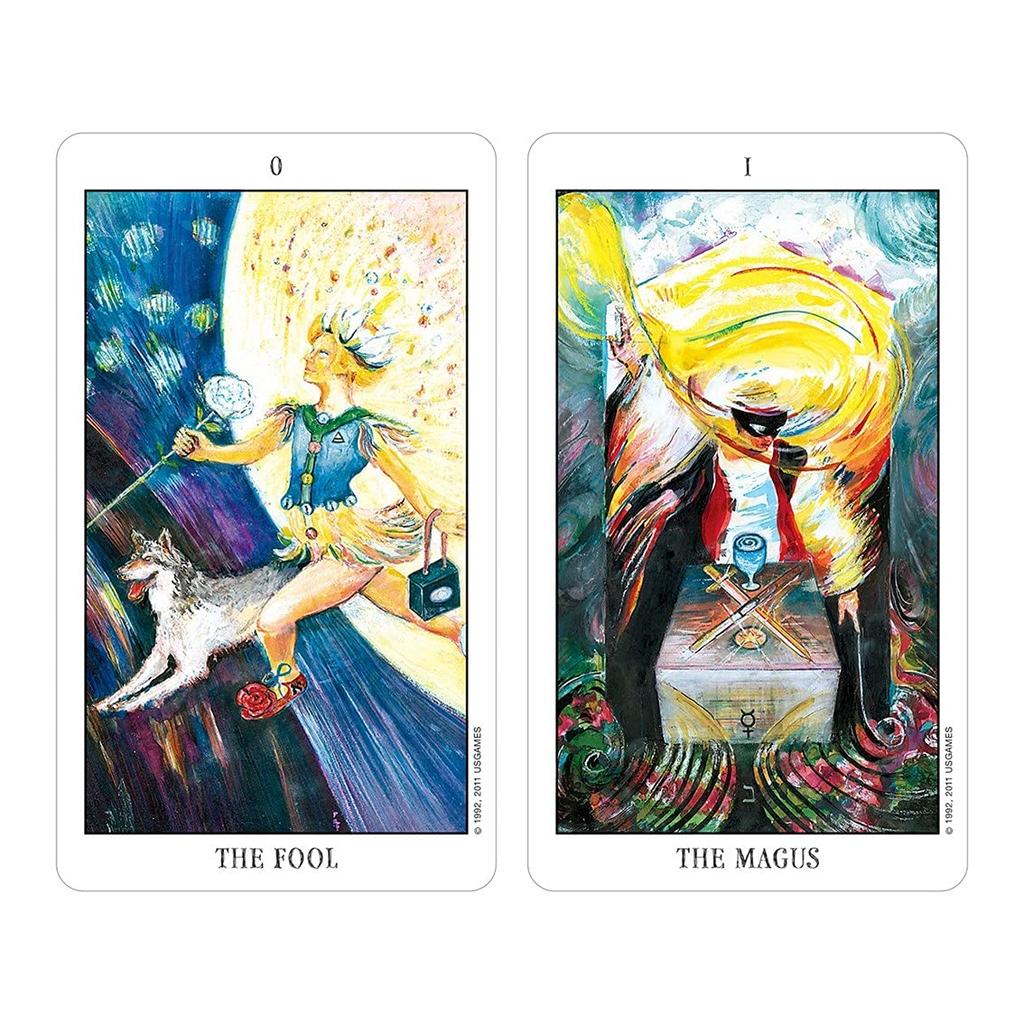 Kancharo Zestaw Kart Tarota Ducha Zawiera Japońskie Instrukcje Kart Tarota Saszetkę 80 Kart [Talia Tarota] & (Autentyczny)