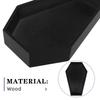 Gothic Wooden Coffin Tray 11x7inch Decorative Tray for Spooky Charcuterie Board Halloween Party Supplies Halloween Party Decor