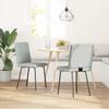 VidaXL Dining Chairs Set of 2 Light Grey Velvet 4101103