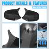 2PCS Car Side Door Wing Rearview Mirror Cover Caps  For BMW E90 E91 E92 E93  LCI facelifted 2009–2013 51167205291, 51167205292