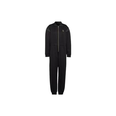 Originals Solid Color Zip Collar Long Sleeve Jumpsuit Women Jumpsuit Black HG6682
