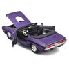 Maisto 1/24 Scale Dodge Challenger 1970 Convertible Purple Diecast Model Car (Finished Product) 31264