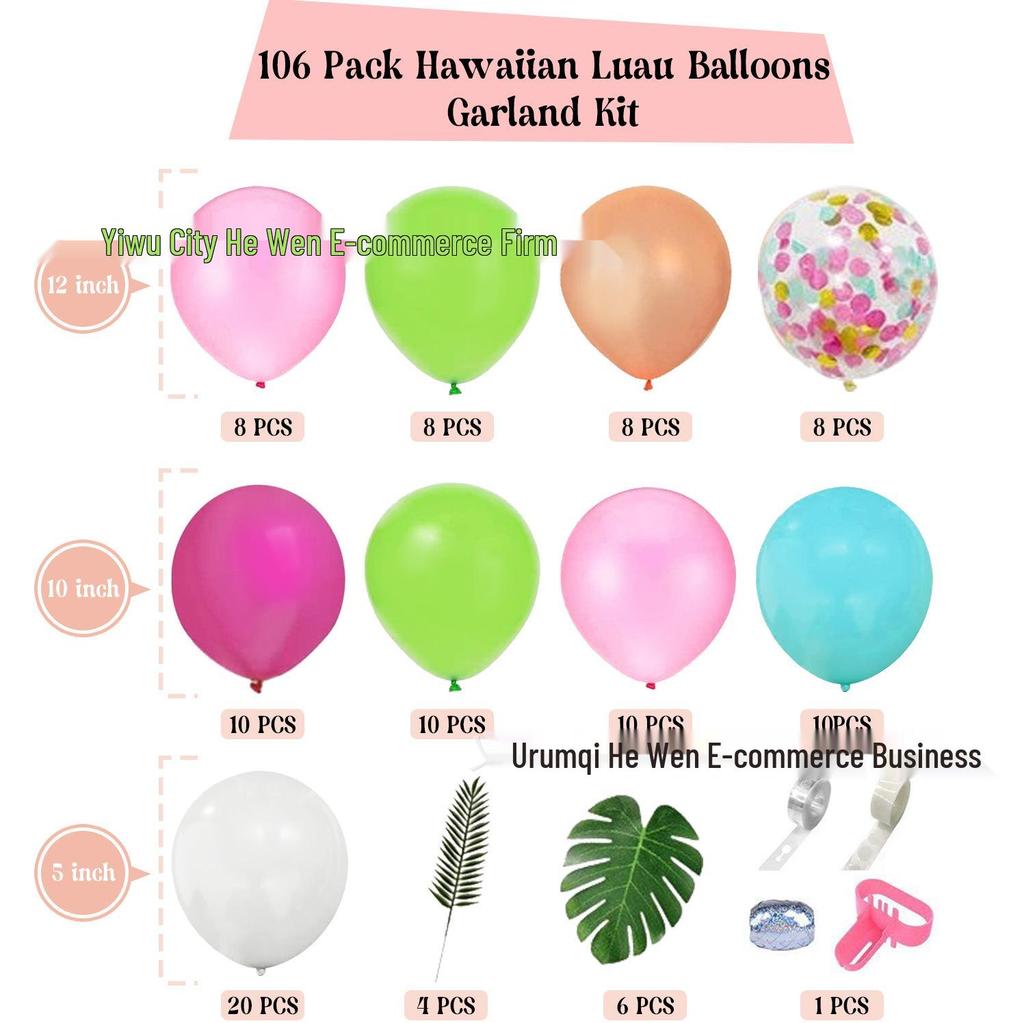 Pink Bow Mickey Mouse Balloon Garland Set for Girls' Birthday Party Decoration